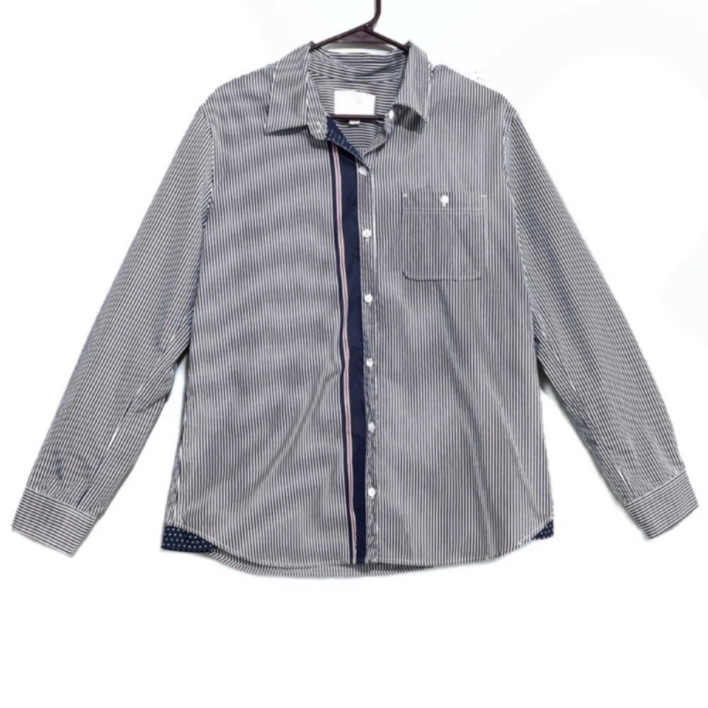 Anthropologie | Postmark Striped Button Up Shirt